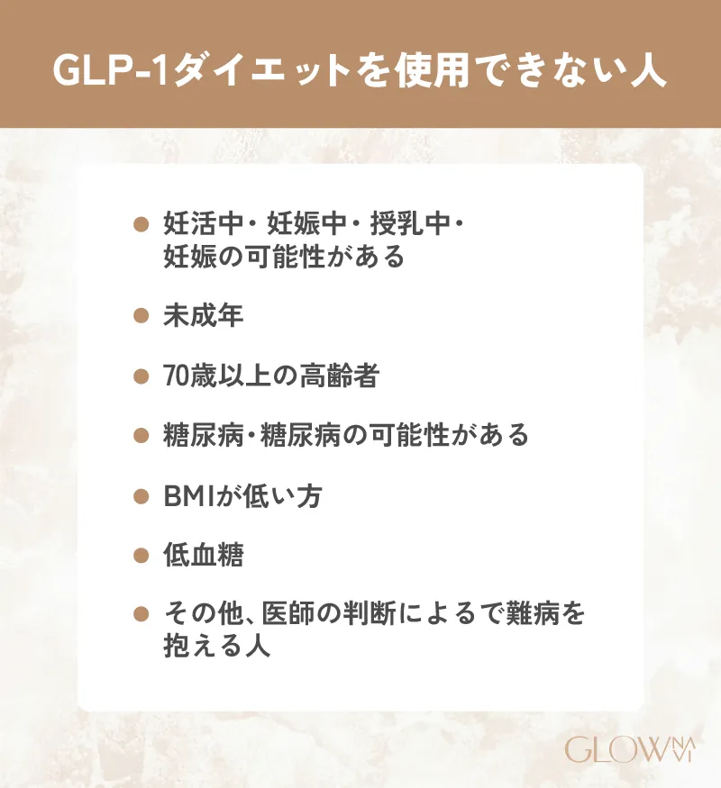 GLP-1ダイエットによる副作用や危険性に関する注意点