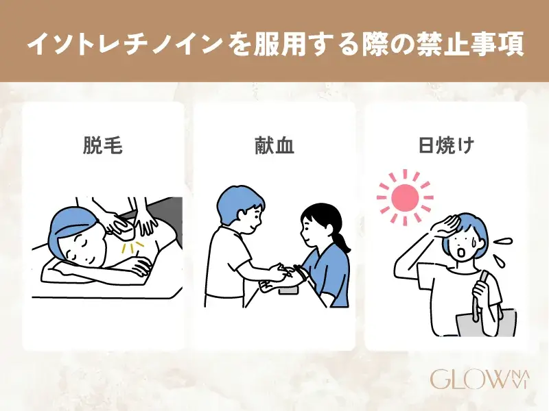 イソトレチノインを服用する際の禁止事項