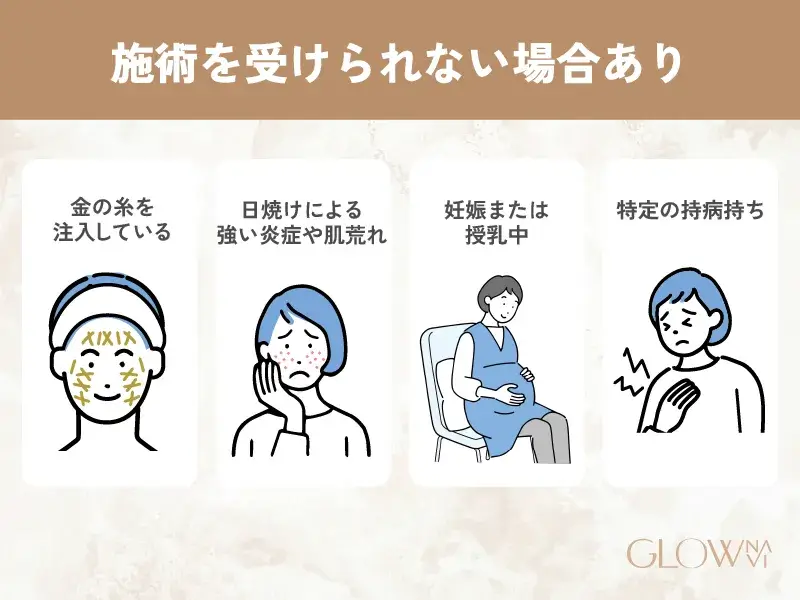 医療ハイフの施術が受けられないケース
