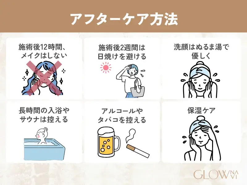 アフターケア方法 解説画像