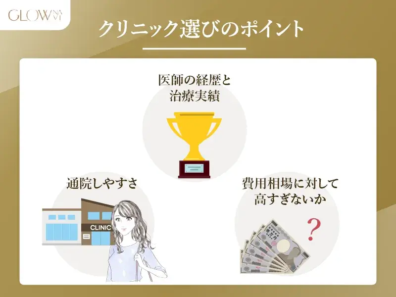 肝斑クリニックの選び方