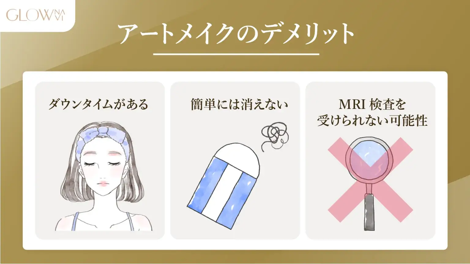 アートメイクのデメリット