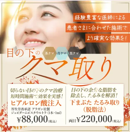 大塚美容形成外科　クマ取り