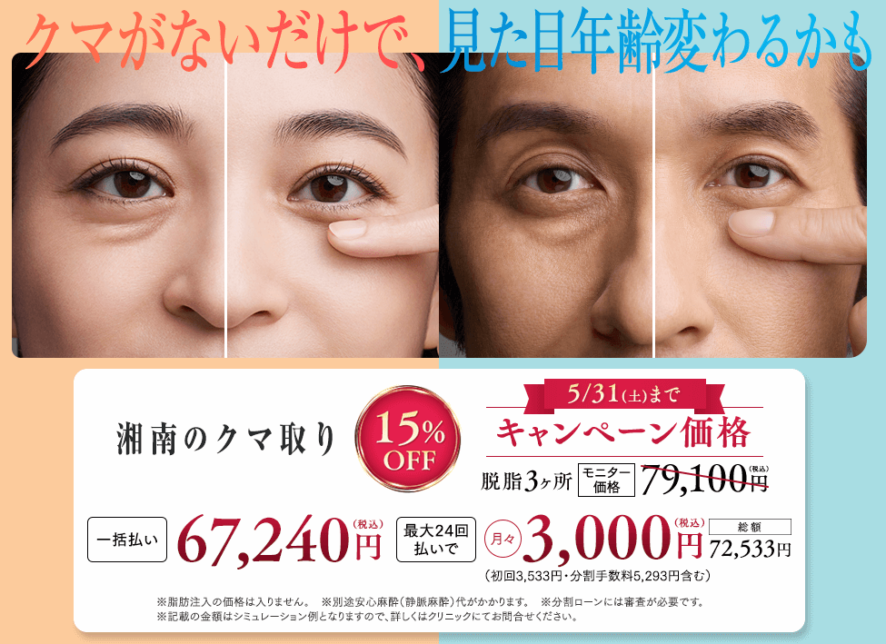 湘南美容外科　クマ