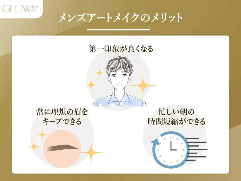 メンズアートメイクのメリット