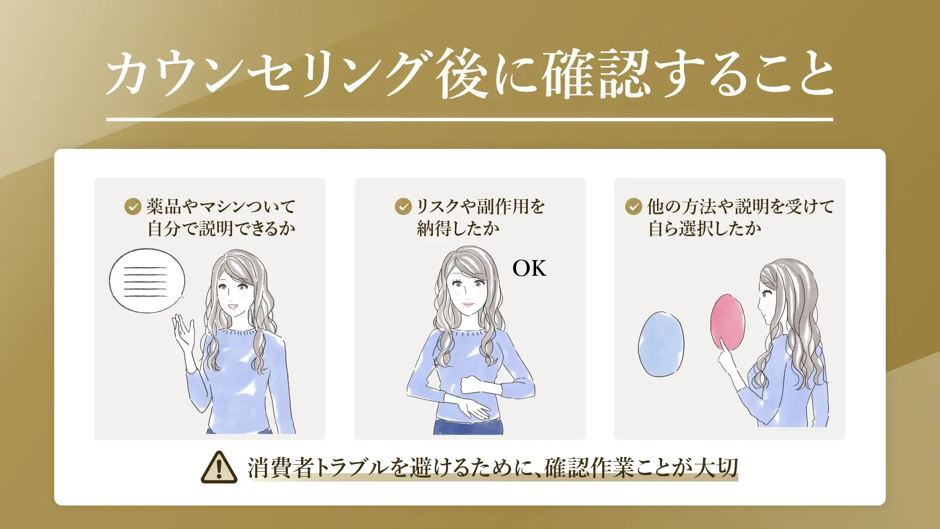 医療ダイエットを受ける前に確認しておくべきこと