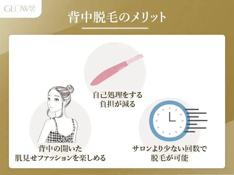 背中脱毛のメリット